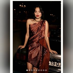 Anthropologie Guapa One-Shoulder Mini Dress